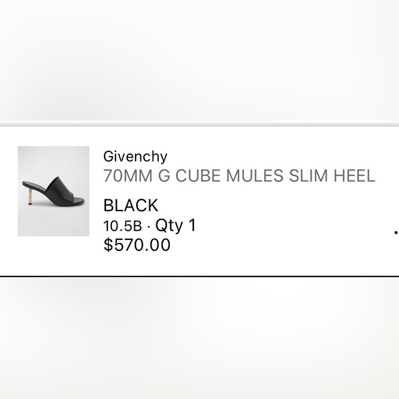 *Special Item* Givenchy G Cube Mules Super Slim Heel - Picture 7 of 7